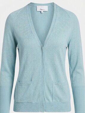 3.1 Phillip Lim Wool Cashmere Silk Cardigan Mint Size S